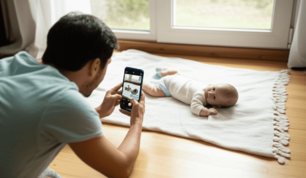 How to Take Baby Milestone Photos at Home with Your Phone